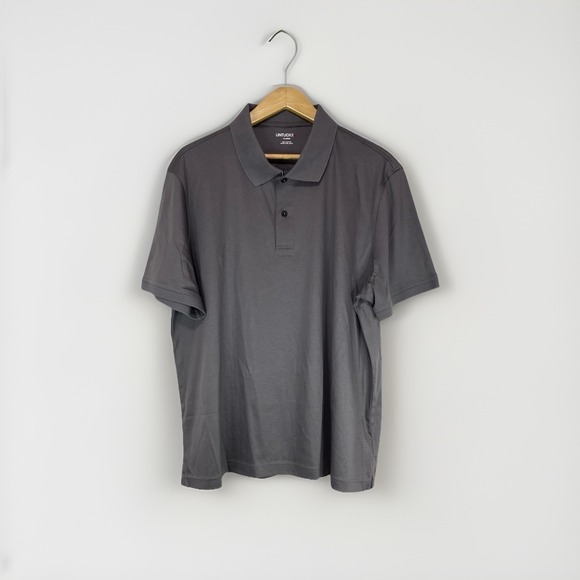 UNTUCKit Other - UNTUCKit Shirt Mens XL Damaschino Medallion Polo‎ Golf Gray Performance